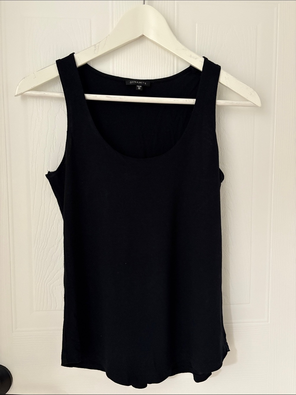 Dynamite Black Scoop Neck Tank